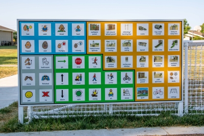 Large Augmentative and Alternative Communication board