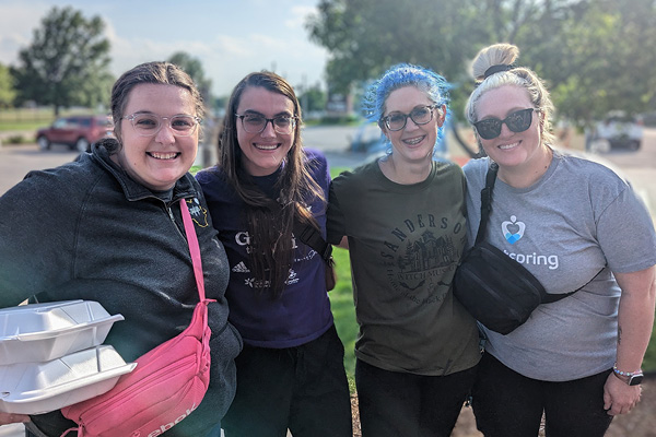 Group photo of the Heartspring Girls on the Run coaches