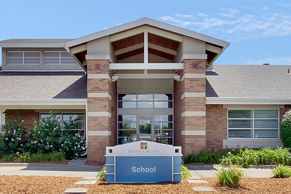 Exterior of the Heartspring School's entrance