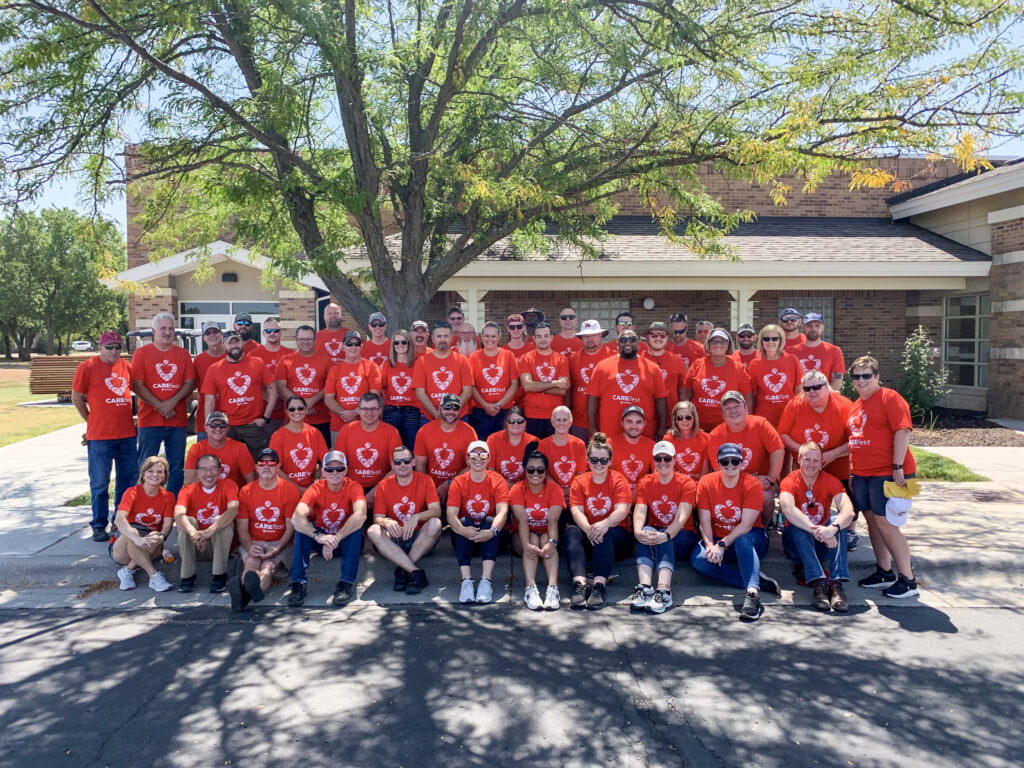 Group of Textron Aviation volunteers